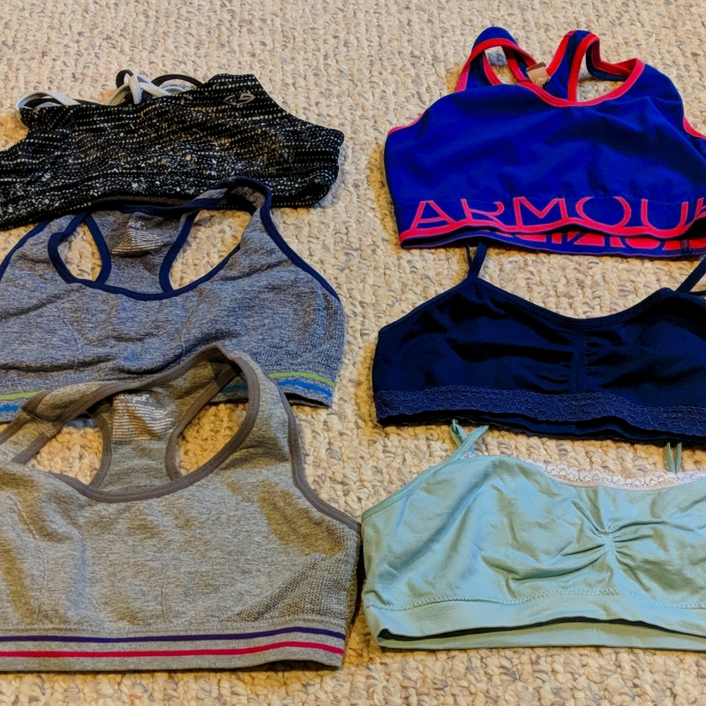 Lot of girls sports bras